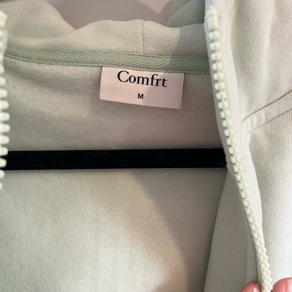 Comfort Mint Green Zip-Up Hoodie - Picture 9 of 14